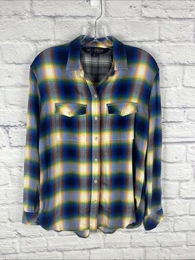 Gap x Pendelton Women’s Western Rustic Boyfriend Long Sleeve Flannel Shirt